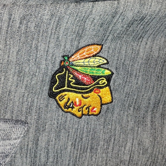 NHL Chicago Blackhawks 1/4 Zip Tech Shirt XL - Picture 4 of 8